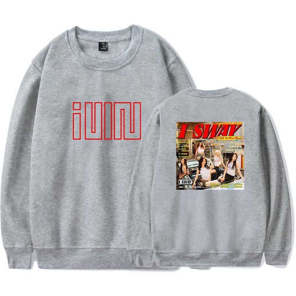 Juice WRLD sweatshirt with graphic print featuring a magazine cover design, showcasing streetwear style. Perfect for fans of affordable, high-quality merchandise with bold visuals.