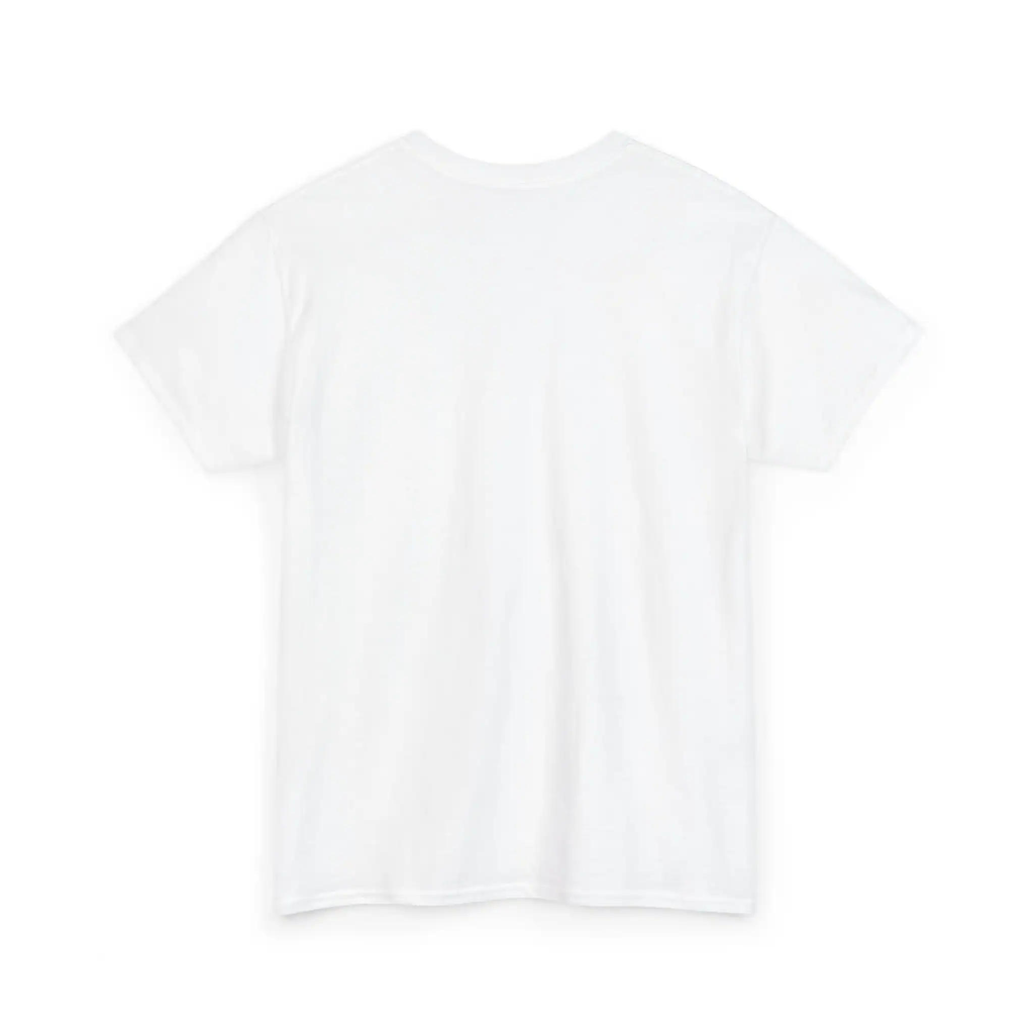 White plain t-shirt with a classic fit, suitable for custom printing or casual wear. Made from high-quality, breathable fabric, affordable price for bulk purchases.