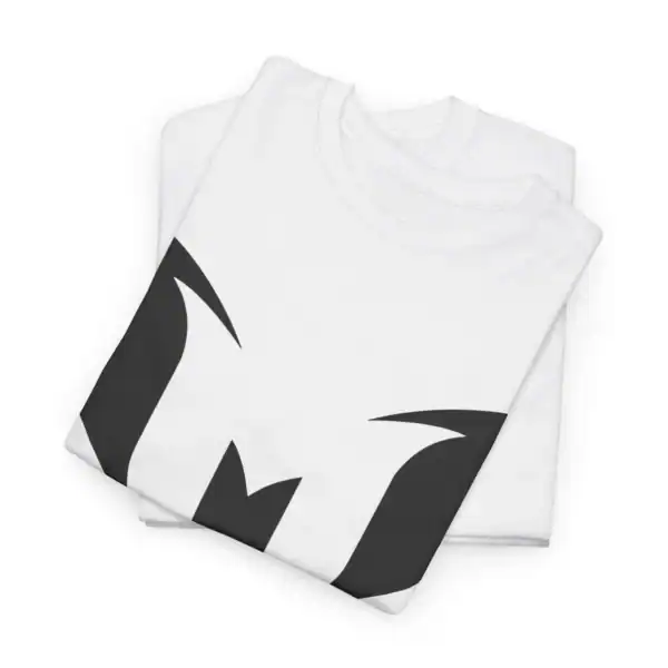 High-quality white T-shirt with bold black graphic design, perfect for casual wear and budget-friendly shopping. Stylish, affordable, and durable merchandise for everyday use.