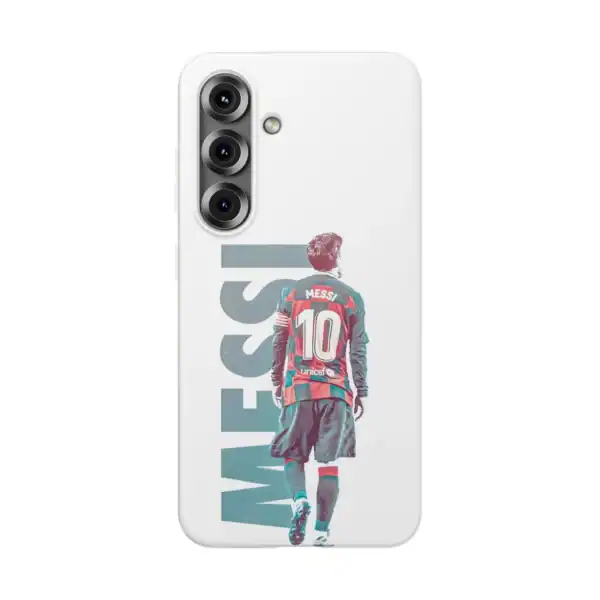 Stylish phone case featuring a Messi football player graphic, made of durable material with high-quality printing, affordable price, and great value. Perfect for fans seeking cheap, high-quality merch.