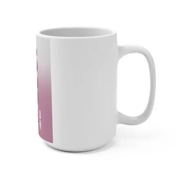 White ceramic mug with customizable printable area, perfect for affordable high-quality merch. Ideal for promotional giveaways or personal use with a large printable space for designs or logos.