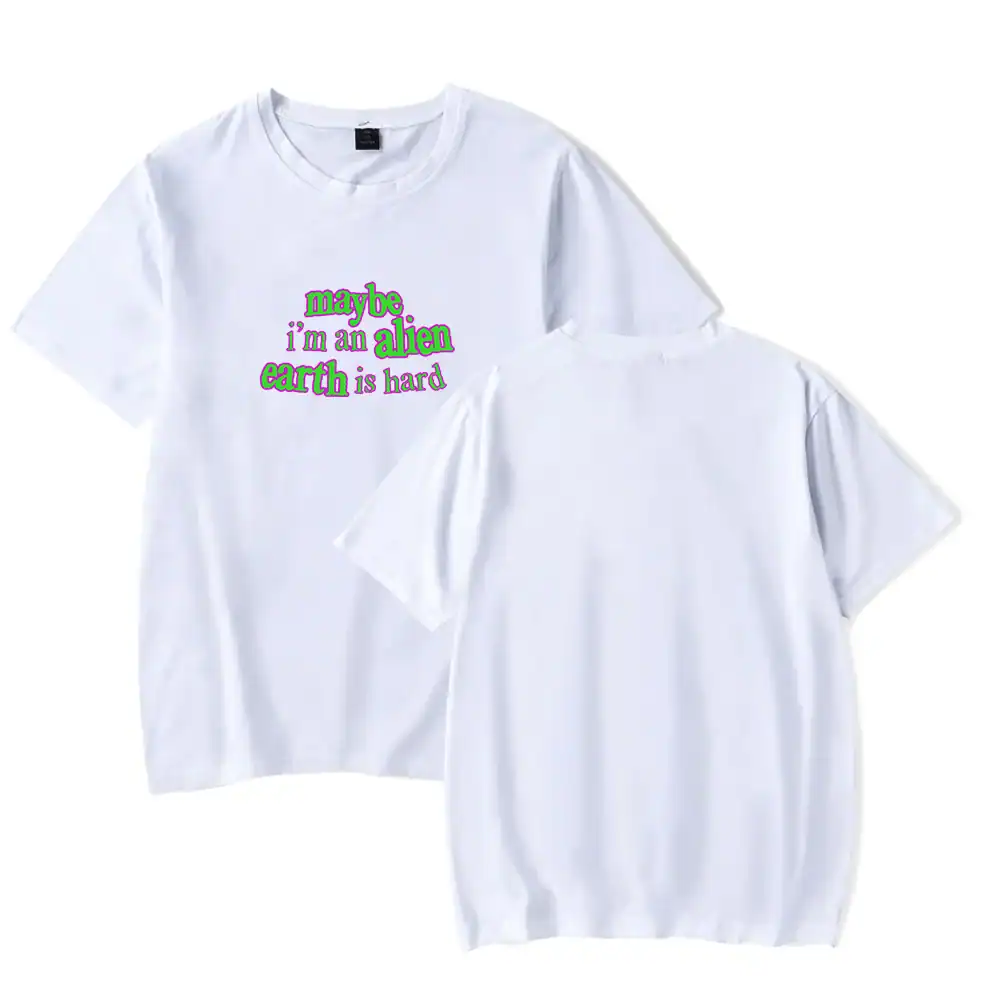Affordable high-quality white T-shirts with a fun and quirky galaxy-themed graphic print. Perfect for casual wear and expressing your unique style. Durable, comfortable, and budget-friendly.