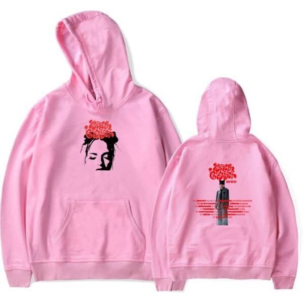 Youth Cotton Classic Hoodie with Graphic Design in Soft Pink, Affordable High-Quality Merch for Fans and Trend Seekers.