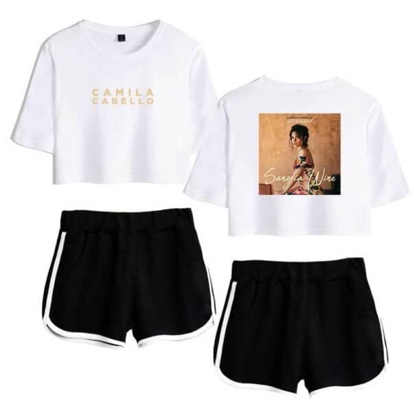 Camila Cabello merchandise, affordable high quality t-shirts and shorts featuring her album artwork and logo, perfect for fans seeking budget-friendly yet stylish apparel.