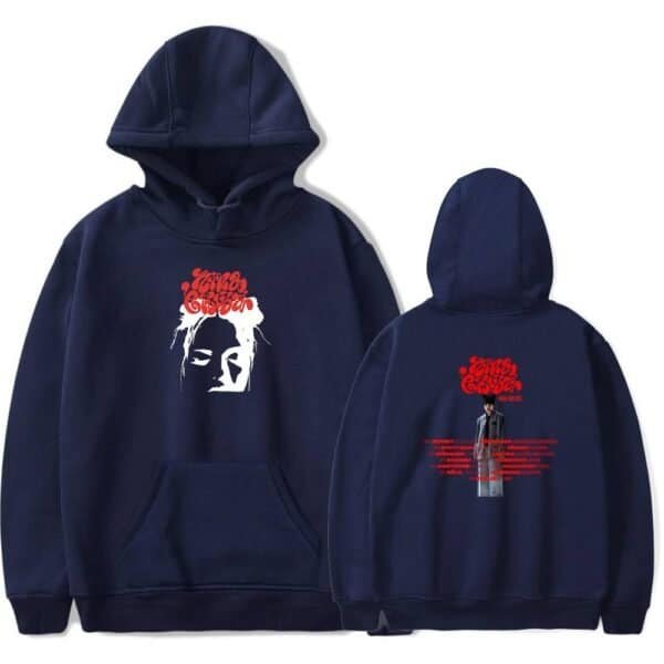 High quality navy blue hoodie with bold graphic print, affordable price, and stylish design. Perfect for streetwear and casual outfits.