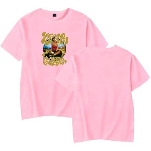 YipoY CioYo graphic pink T-shirt with vibrant printed design, perfect for stylish casual wear. Affordable, high-quality merch with trendy aesthetics and comfortable fit. Great for fans and fashion enthusiasts alike.