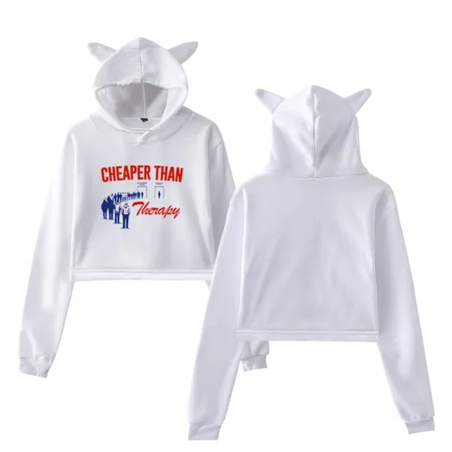 Alex Warren Cheaper Than Therapy Cropped Hoodie #2