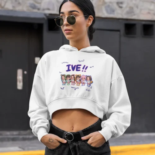 IVE Cropped Hoodie #5